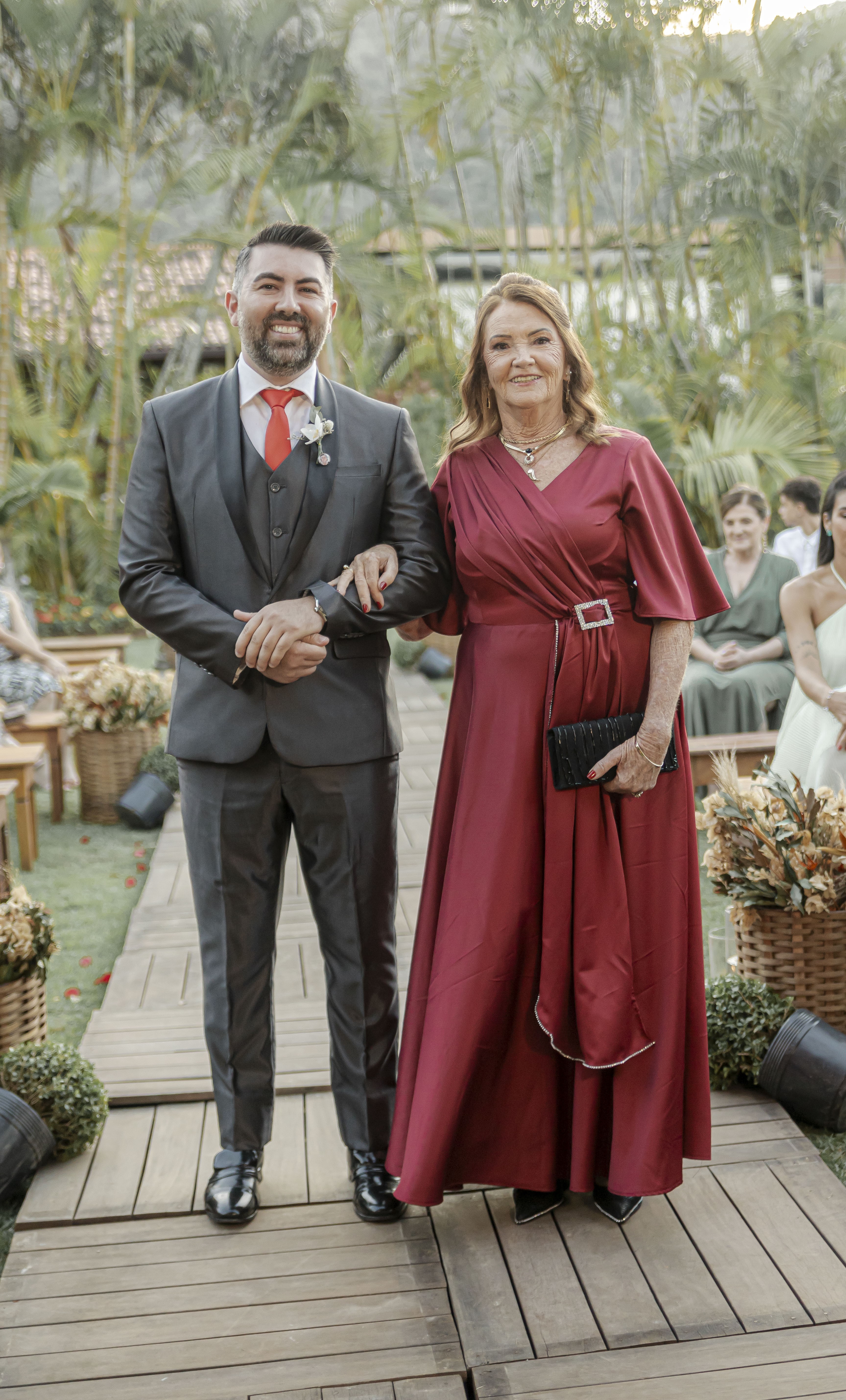 Rafael Toro com sua mãe