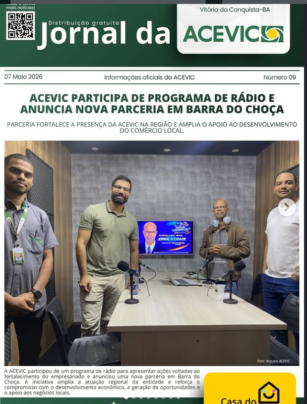 Já está no ar a nova edição do Jornal da ACEVIC