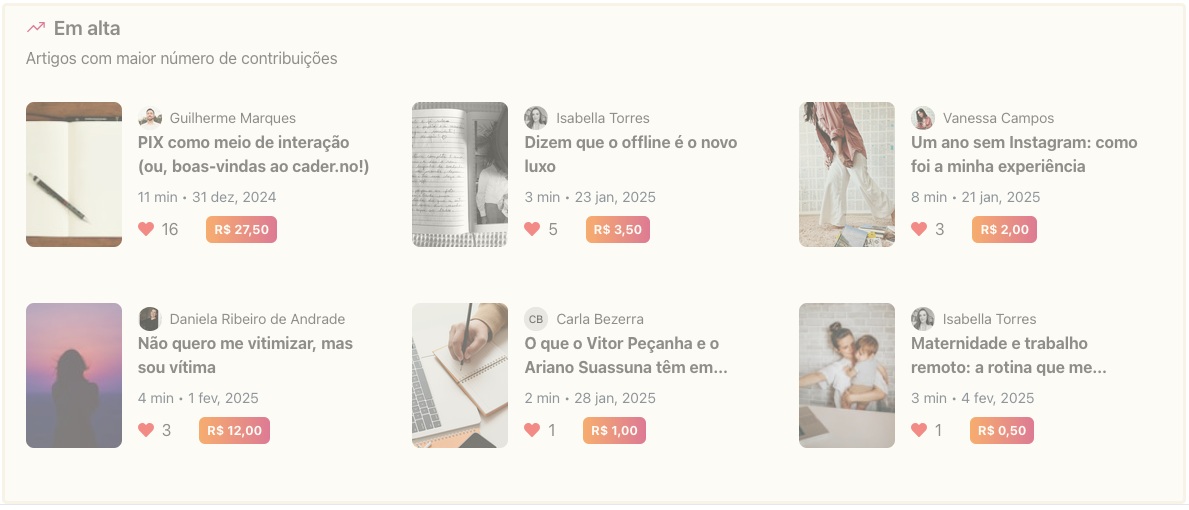 cader.no - atualização #3 - mais social