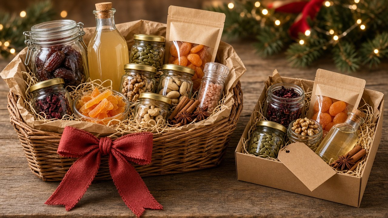 Kits e cestas de Natal com produtos naturais: como montar e precificar