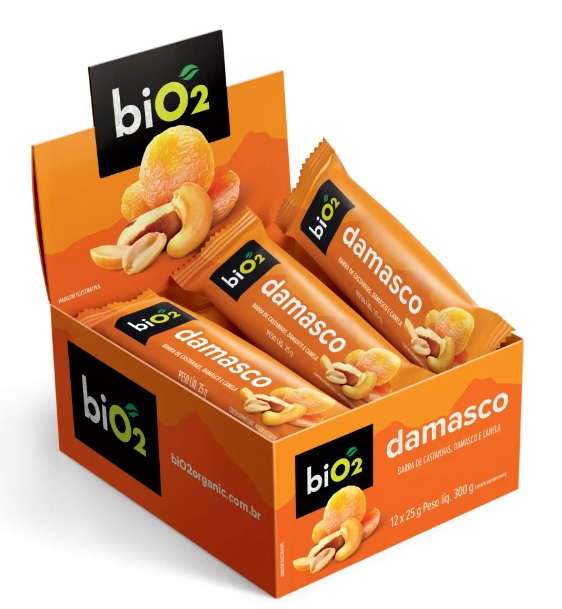 bio2 7 NUTS Damasco 12 X 25g (Vegana)
