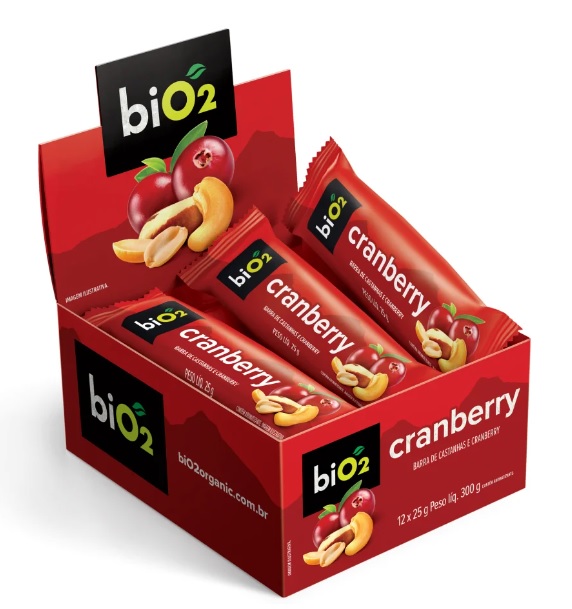 bio2 7 NUTS Castanha e Cranberry 12 X 25g (Vegana)