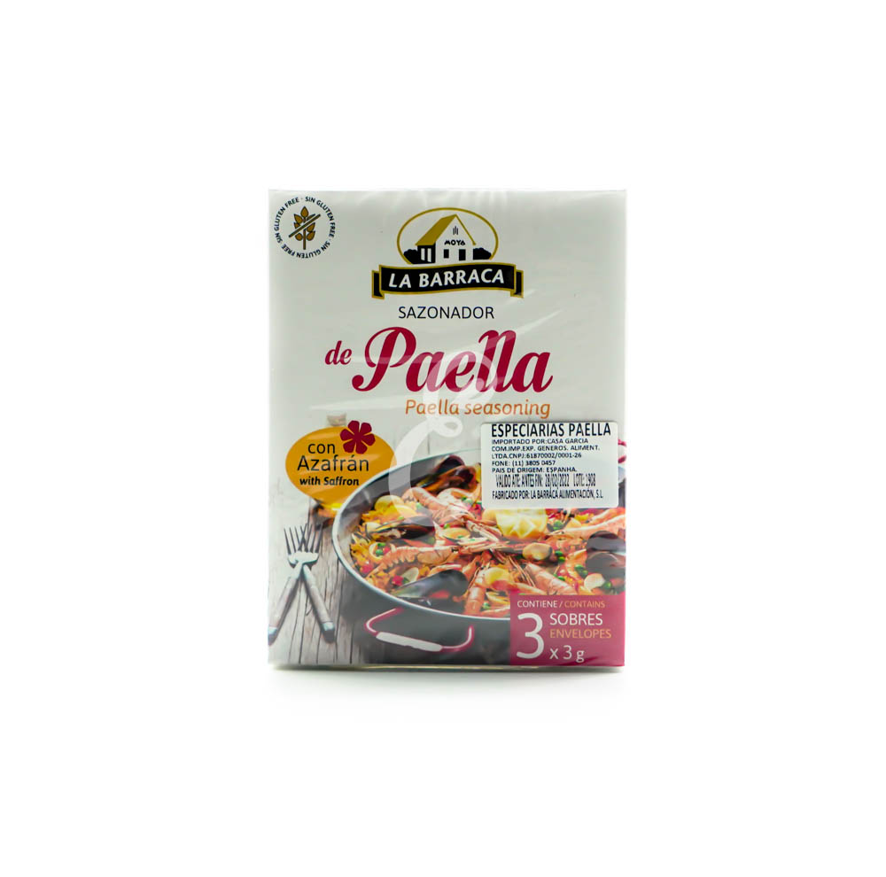 AÇAFRÃO COM ESPECIARIAS (PAELLA (3x3g)ESPANHOL LA BARRACA