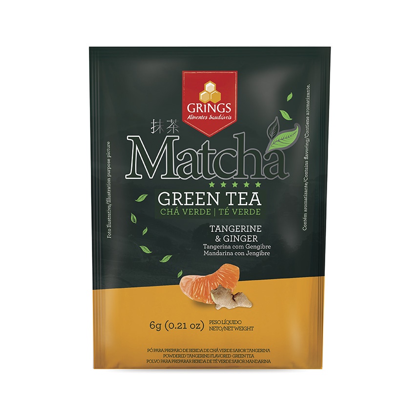 MATCHA DETOX DE TANGERINA E GENGIBRE 6g