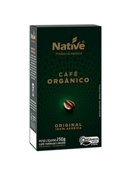 CAFE ORGANICO MOIDO TORRADO NATIVE 250g