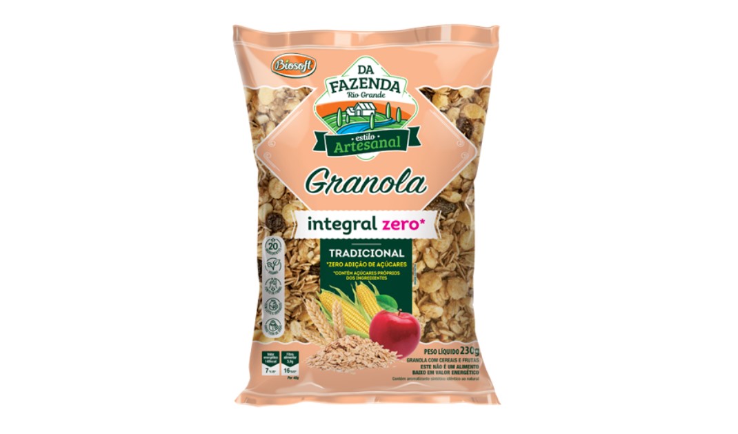 GRANOLA BIOSOFT TRADICIONAL LIGHT 500g atacado Elmar