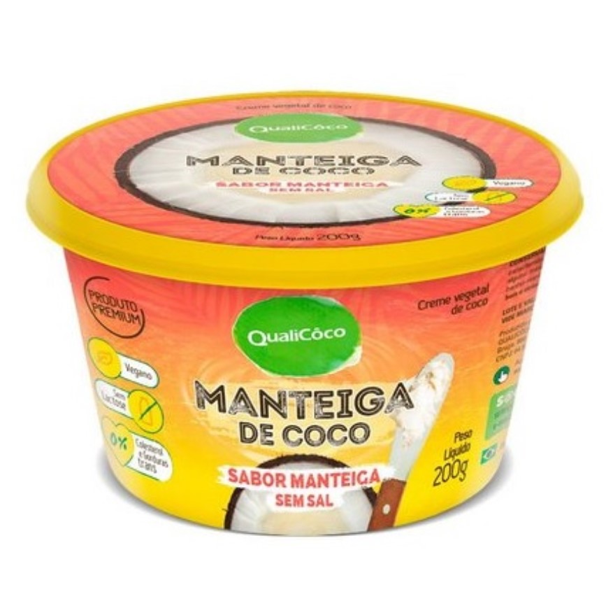 MANTEIGA DE COCO SEM SAL 200g (QUALICOCO