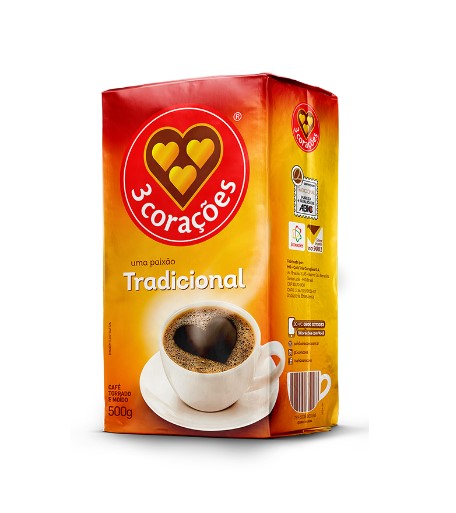 CAFE MOIDO 3 CORAÇÕES 500g