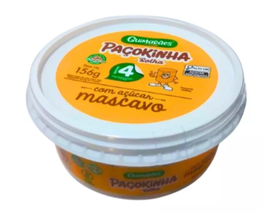 PAÇOKINHA ROLHA MASCAVO POTE GUIMARÃES 156g (10un)