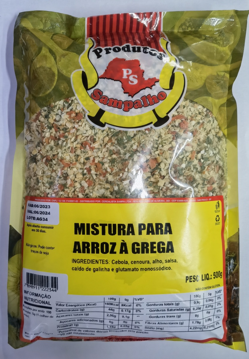 TEMPERO DE ARROZ A GREGA E REFOGADOS