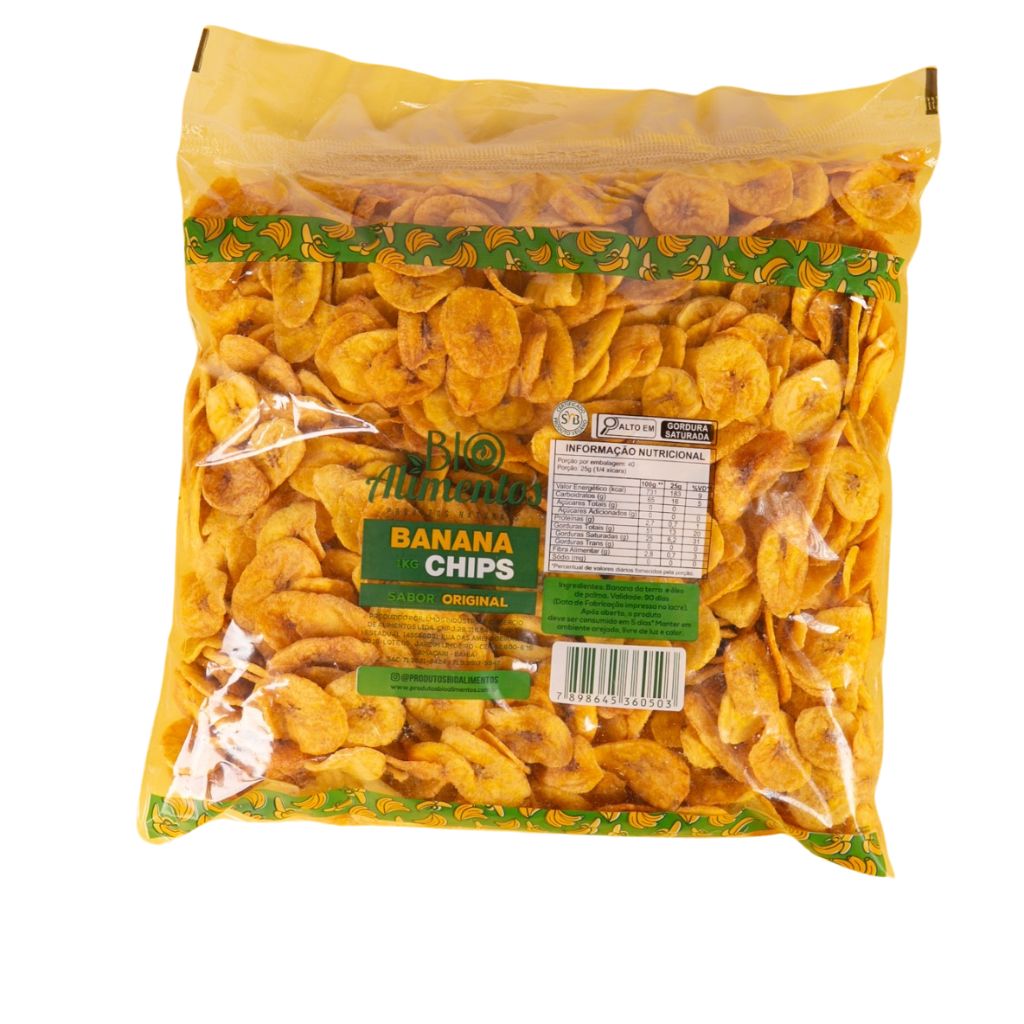 BANANA DA TERRA CHIPS LEMON PEPPER 1KG