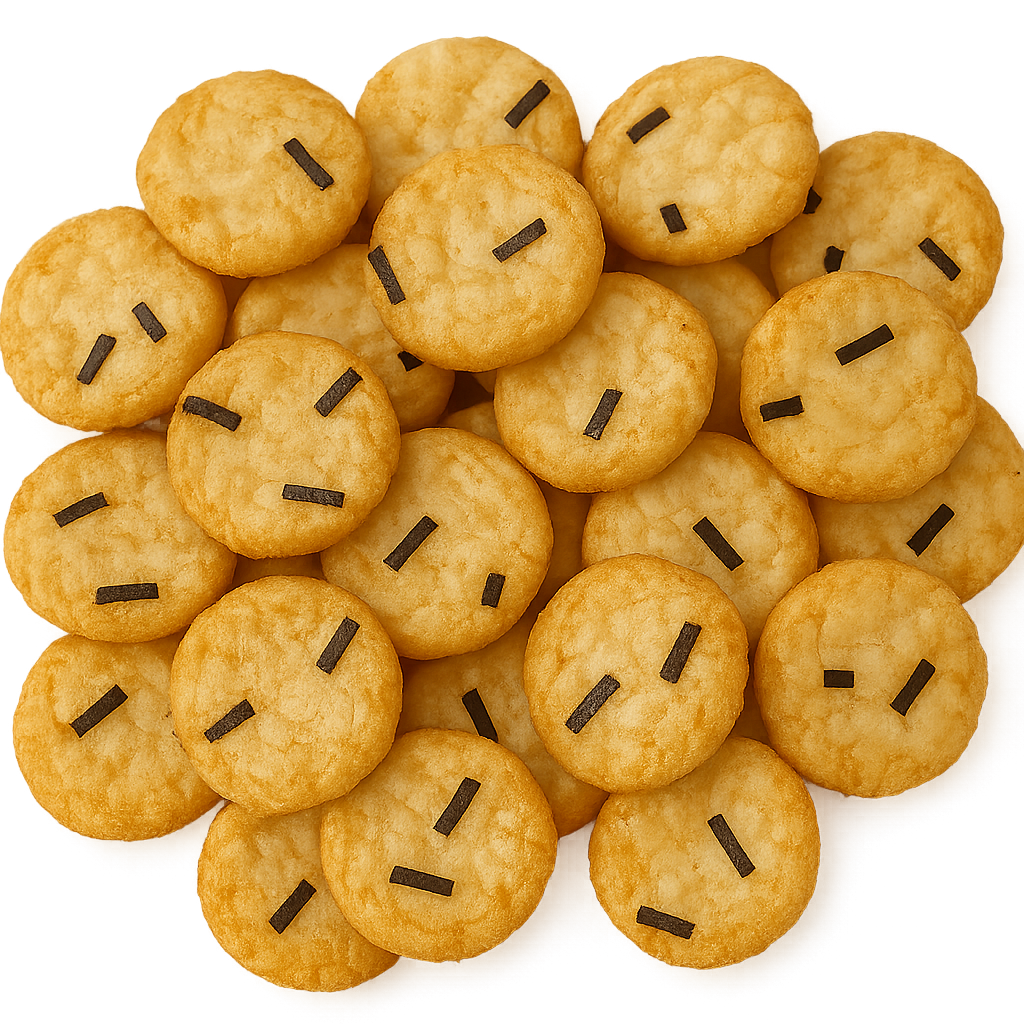 SNACK BISCOITO ARROZ ASSADO REDONDO C/ALGAS