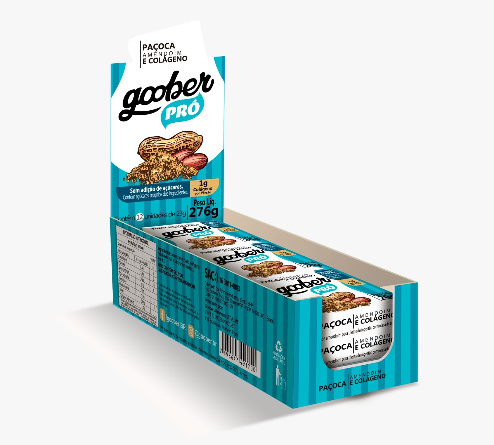 PAÇOCA ZERO C/ COLAGENO GOOBER