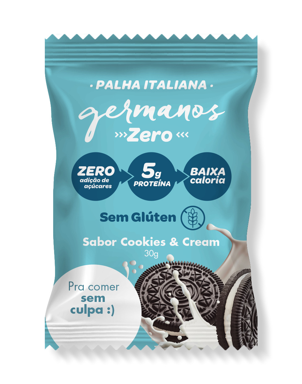 PALHA ITALIANA ZERO COOKIES E CREAM 30g