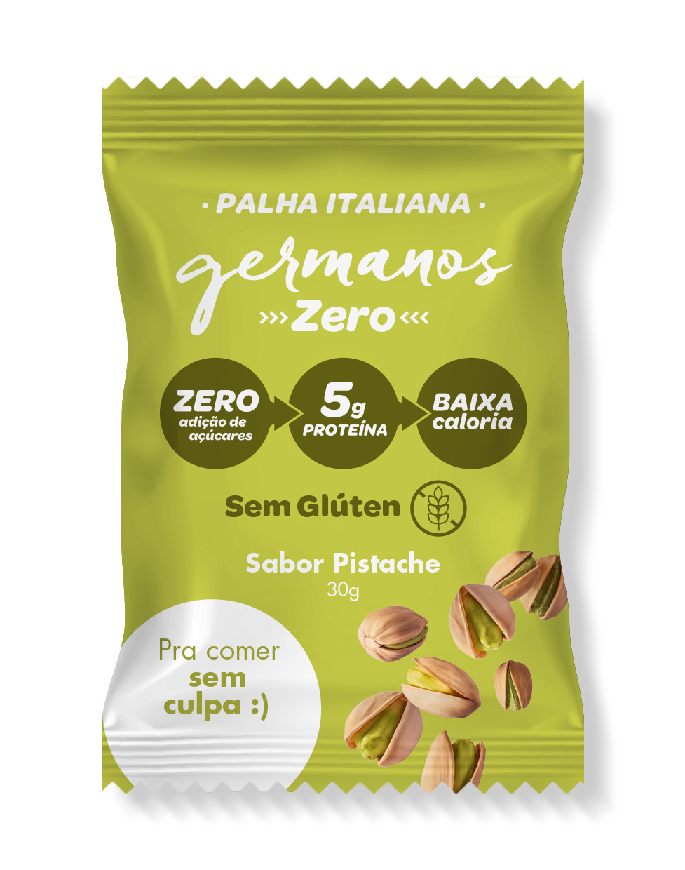 PALHA ITALIANA ZERO PISTACHE 30g