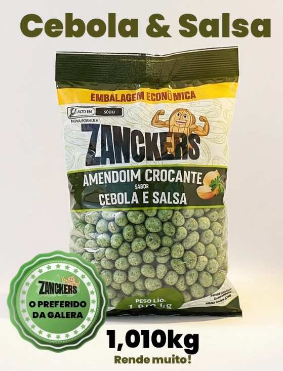 AMENDOIM CROCANTE CEBOLA E SALSA 1,01 KG ZANCKERS atacado Elmar