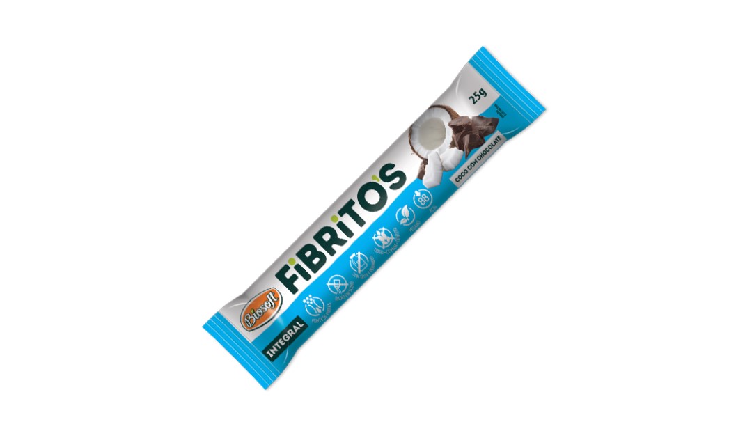 BARRA AVEIA FIBRITOS COCO C/ CHOCOLATE 25g(biosoft)