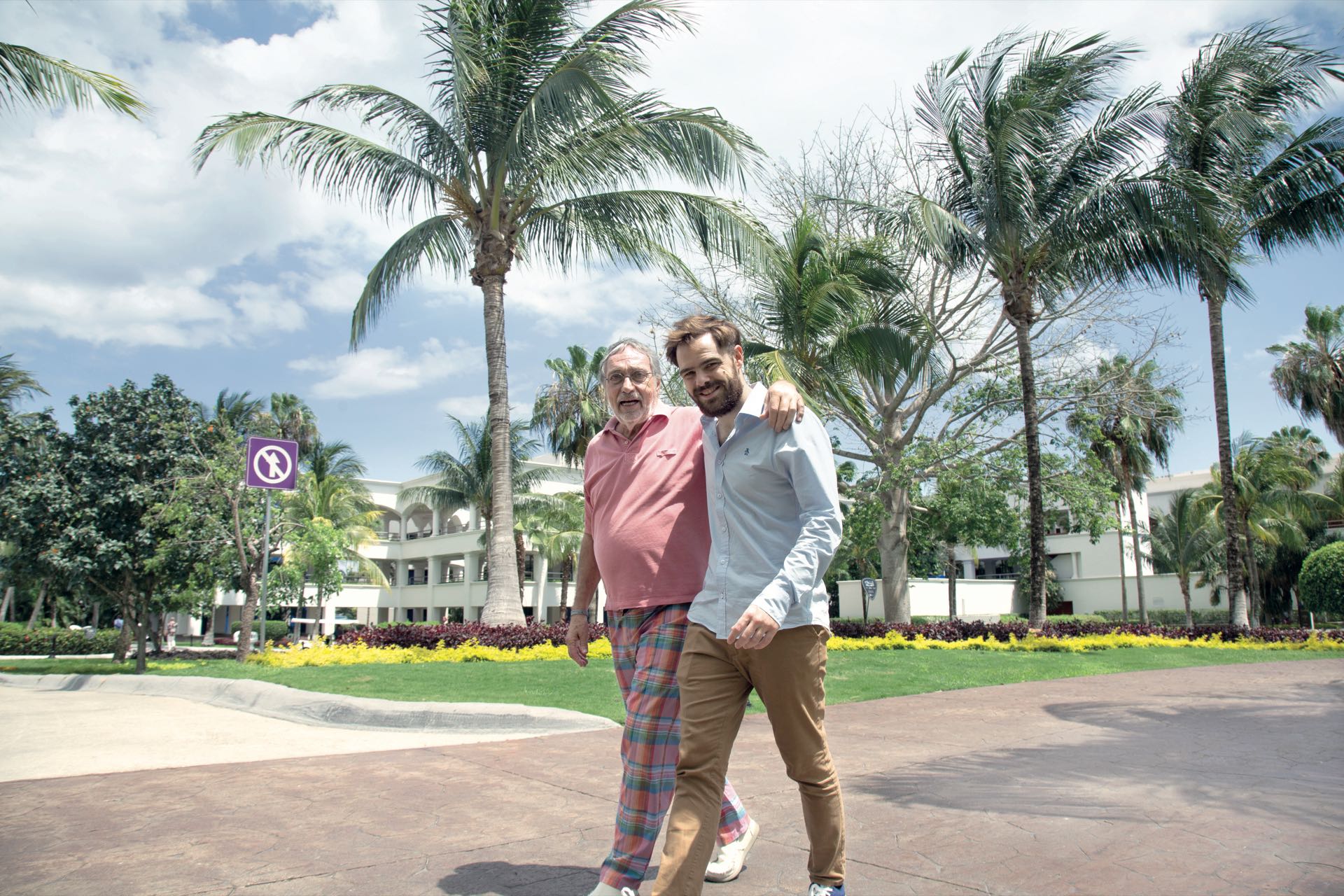 Luis Brandoni y Peter Lanzani en México.