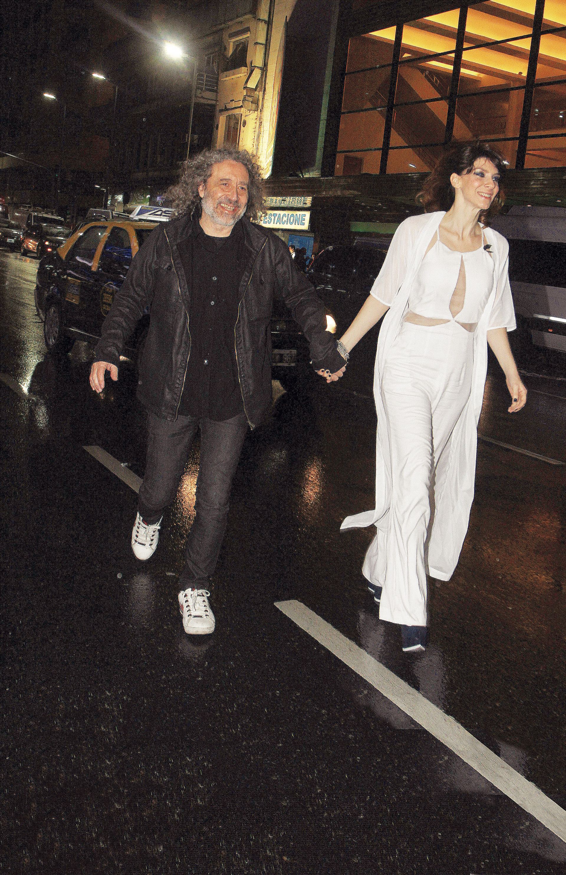 Romina Gaetani junto a Osky Righi, su pareja