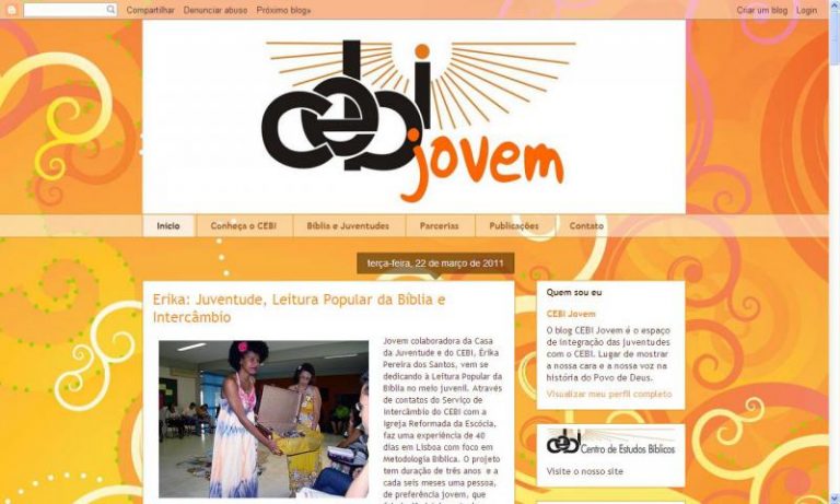Juventude e Leitura Popular da Bíblia se encontram em blog