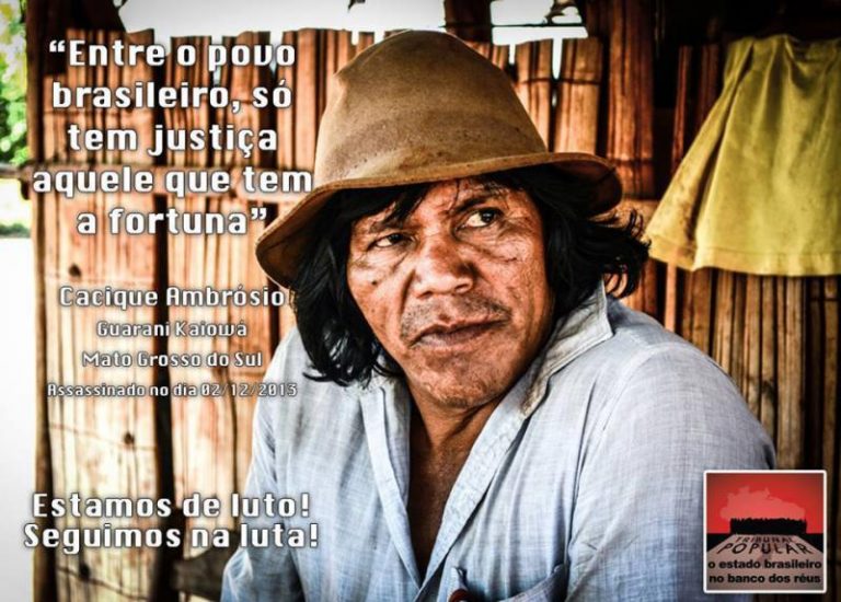 Mais um líder indígena assassinado em Mato Grosso do Sul