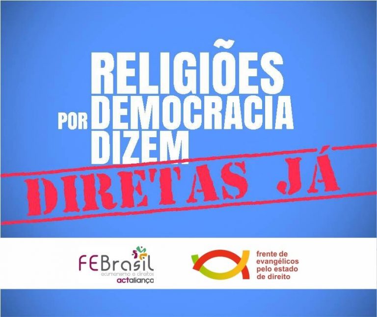 Religiões por Democracia: Diretas Já!