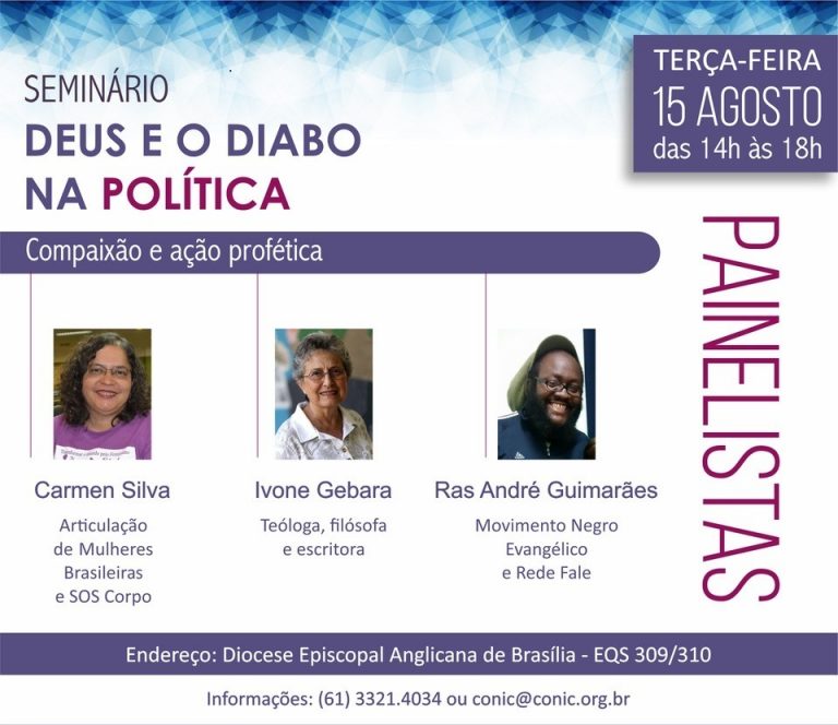 Deus e o Diabo na Política: Seminário debate a compaixão como desafio profético