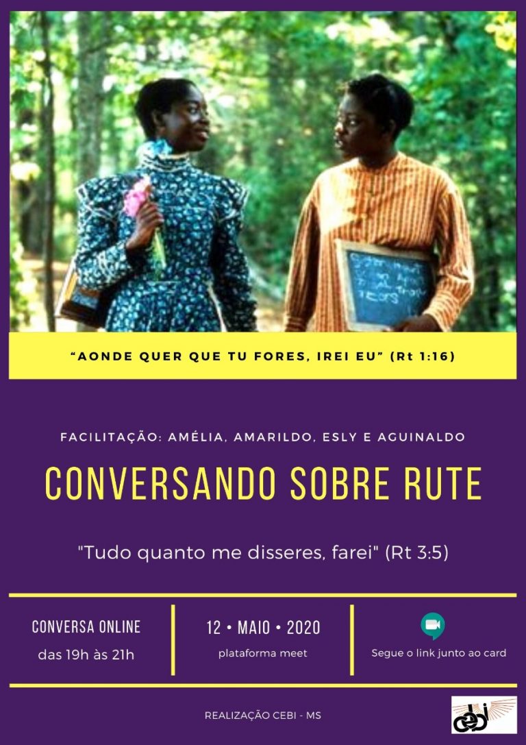 CEBI MS - Realiza conversa online sobre Rute