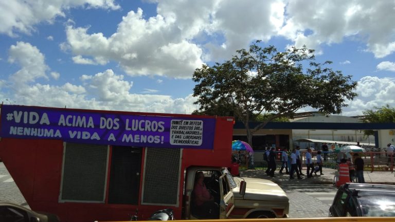 O CEBI Paraíba participa de ato a favor de operários em Campina Grande