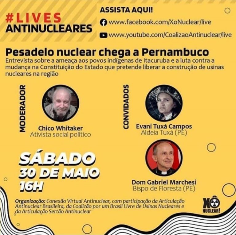 CEBI PE apoiando a luta contra a instalação da usina nuclear no sertão pernambucano