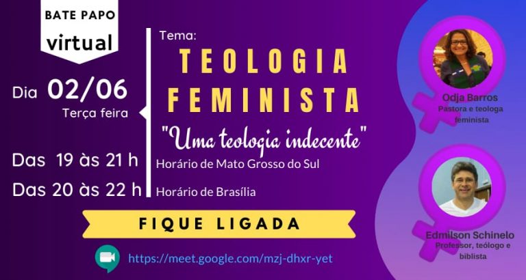 CEBI MS- Hoje bate papo virtual sobre teologia feminista!