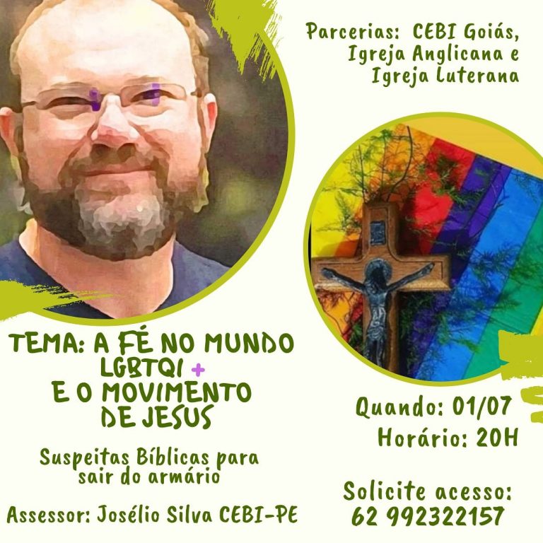 CEBI Goiás - A Fé no mundo LGBTQI+ e o movimento de Jesus(LIVE)