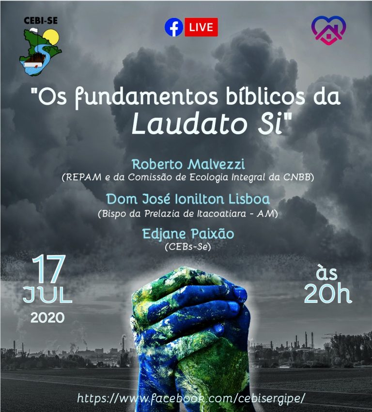 CEBI Sergipe fará live sobre a "Laudato Si"