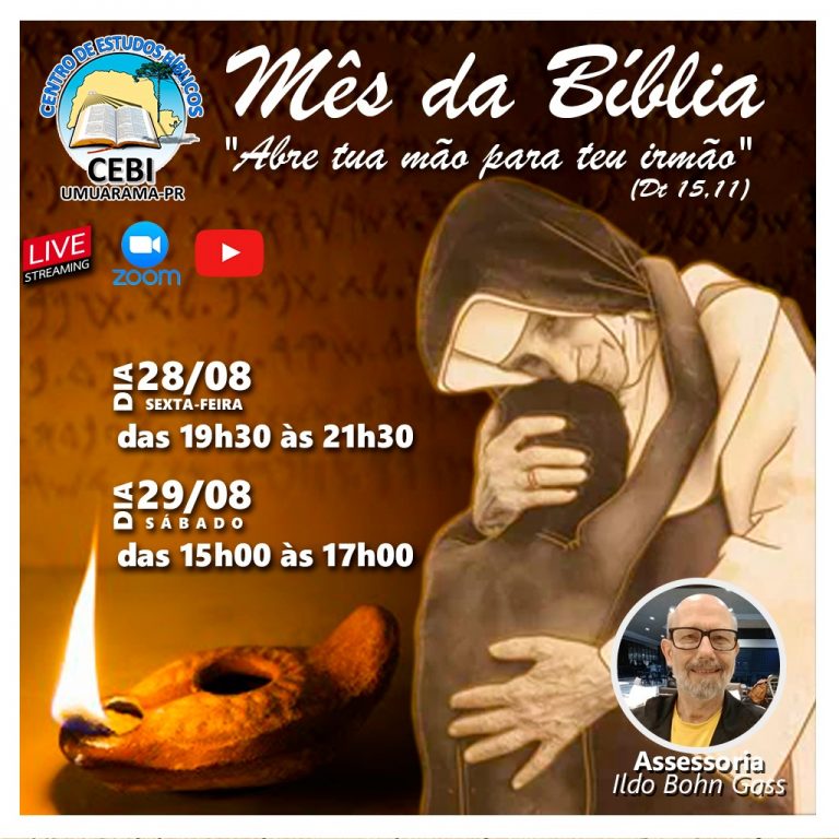 CEBI Umuarama (PR) fará formação virtual sobre o Mês da Bíblia 2020