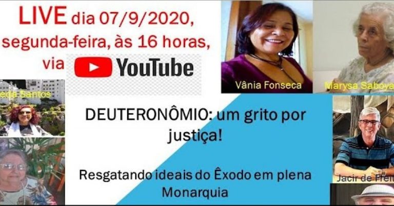 CEBI Minas Gerais realiza live sobre o Livro do Deuteronômio
