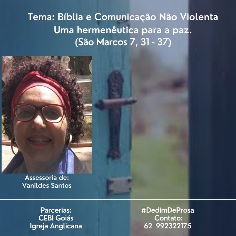 CEBI Goiás e Igreja Anglicana têm podcast sobre Bíblia e Comunicação Não Violenta