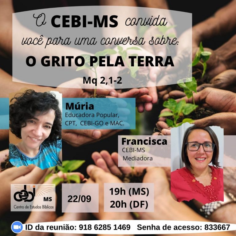 CEBI MS refletirá hoje sobre "O Grito pela Terra"