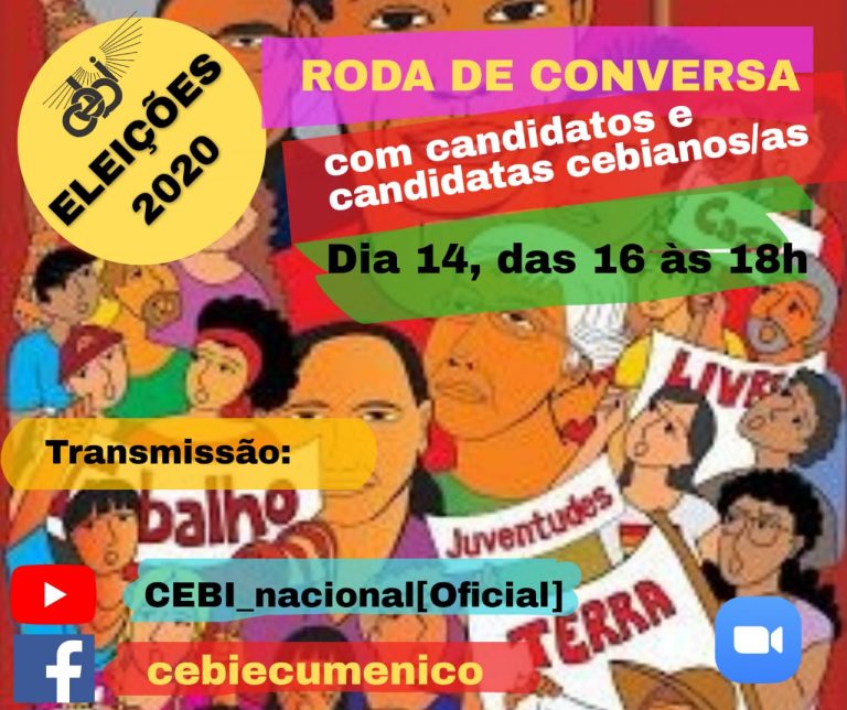 ELEIÇÕES 2020 -  CEBI Nacional realiza roda de conversa com candidatos e candidatas cebianos(as)