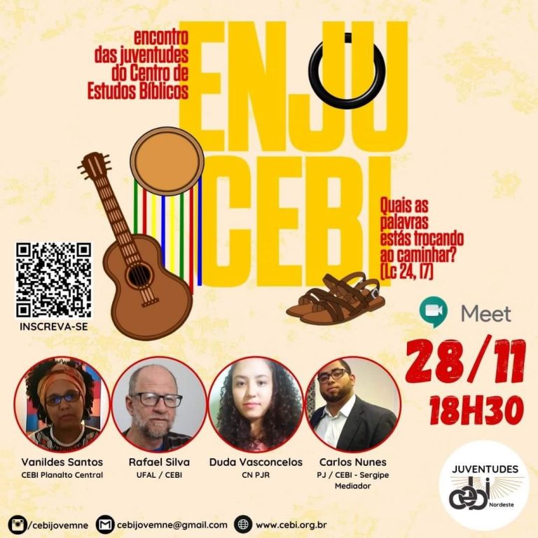 CEBI Sergipe realizará neste sábado encontro de juventudes do CEBI