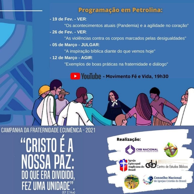 CEBI Petrolina e organizações cristãs têm programação sobre a CFE 2021