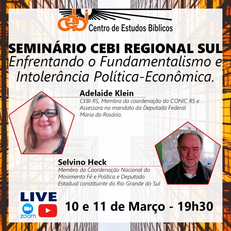 CEBI Regional Sul realiza Seminário "Enfrentando o Fundamentalismo e Intolerância Politica-Econômica