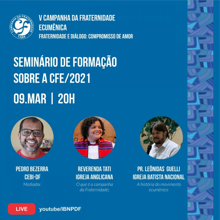 CEBI Planalto Central no apoio ao Seminário de Formação sobre a CFE 2021