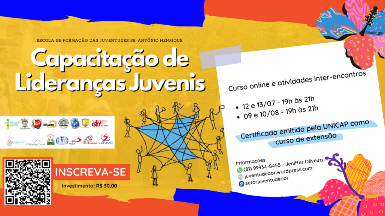Escola de Formação das Juventudes Pe. Antônio Henrique promove Curso de Lideranças Juvenis em Pernambuco