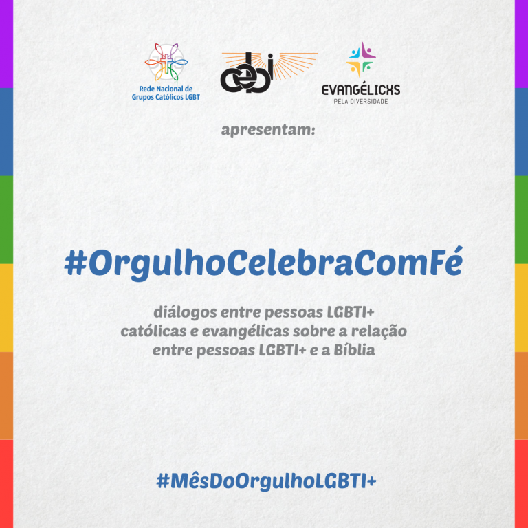 Organizações cristãs realizam atividades para marcar o Mês do Orgulho LGBTI+