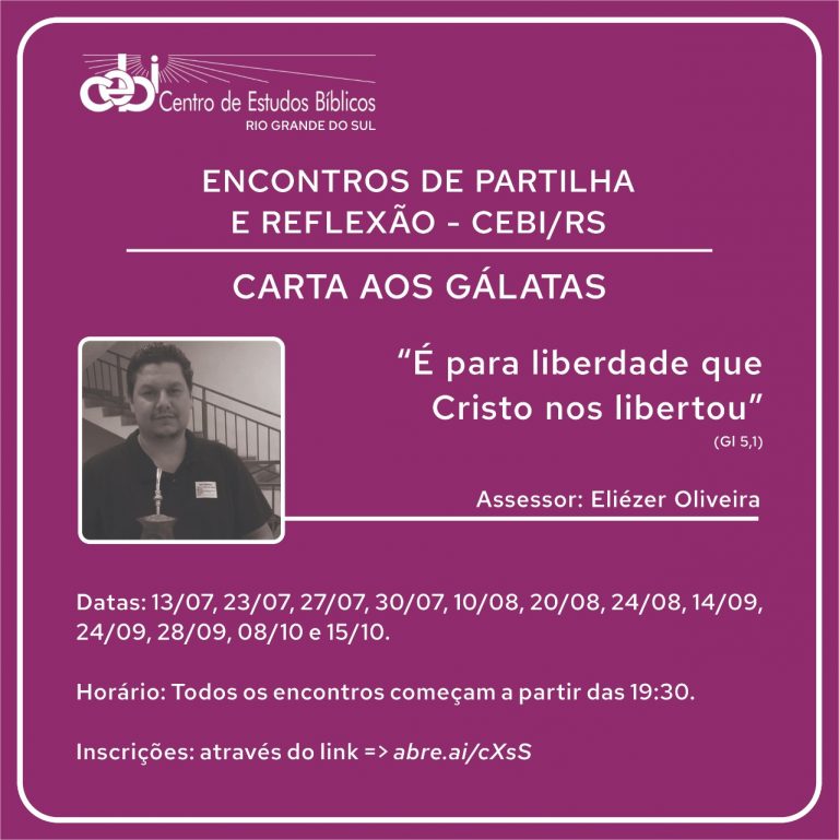 CEBI Rio Grande do Sul realiza estudo sobre a Carta aos Gálatas