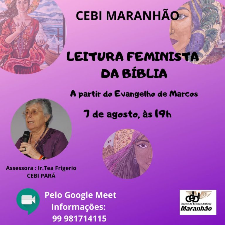 CEBI Maranhão realiza formação sobre "Leitura Feminista da Bíblia"