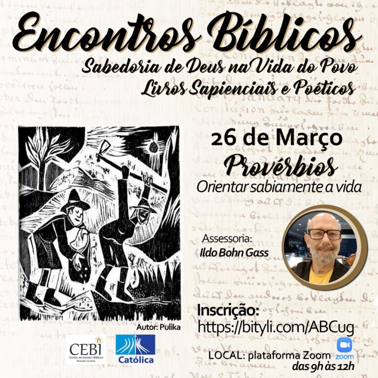 CEBI Planalto Central - Inscrições abertas para o Encontro Bíblico do mês de março!