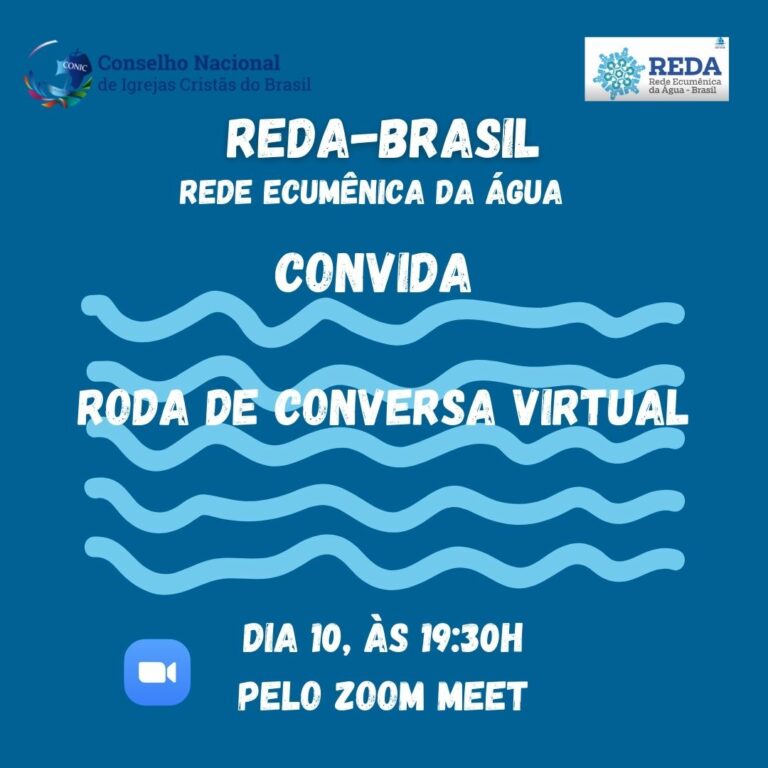 REDA-BRASIL convida para Roda de Conversa Virtual, hoje, às 19:30H
