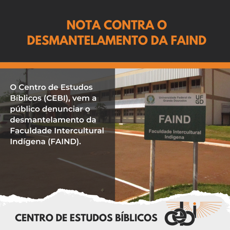 Nota Contra o Desmantelamento da FAIND