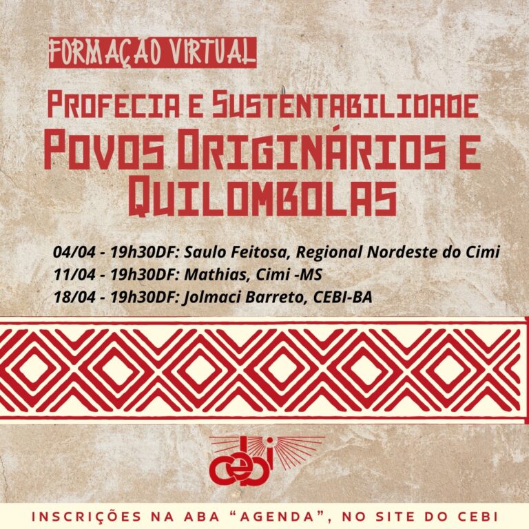 Profecia e Sustentabilidade dos Povos Originários e Quilombolas